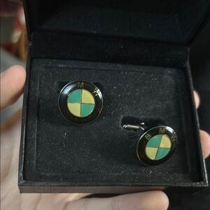 BMW Black and Yellow Cufflinks